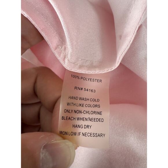 Calvin Klein Size L Ombre Casual Button Top Red White Long Sleeve Collar Shirt - Picture 8 of 9